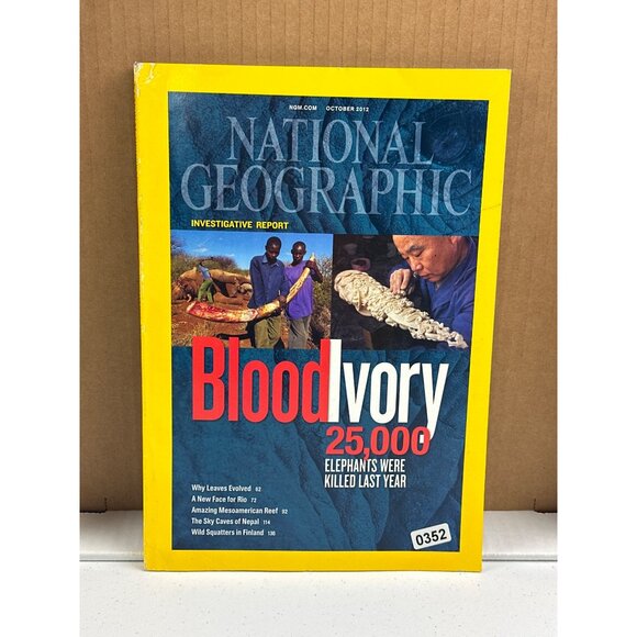 National Geographic October 2012 Blood Ivory Issue Investigative Report Elephant - Picture 4 of 4